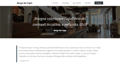 Desktop Screenshot of borgodeicigni.com